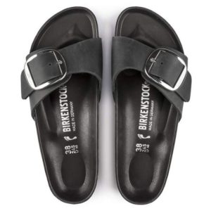 Birkenstock Madrid Big Buckle Leather| Black | Narrow – Women’s